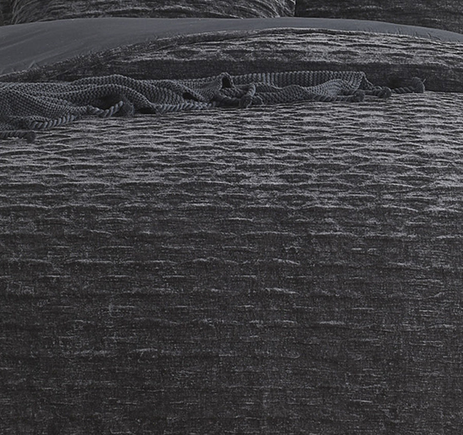 Charlotte Quilt Cover Set Range Onyx