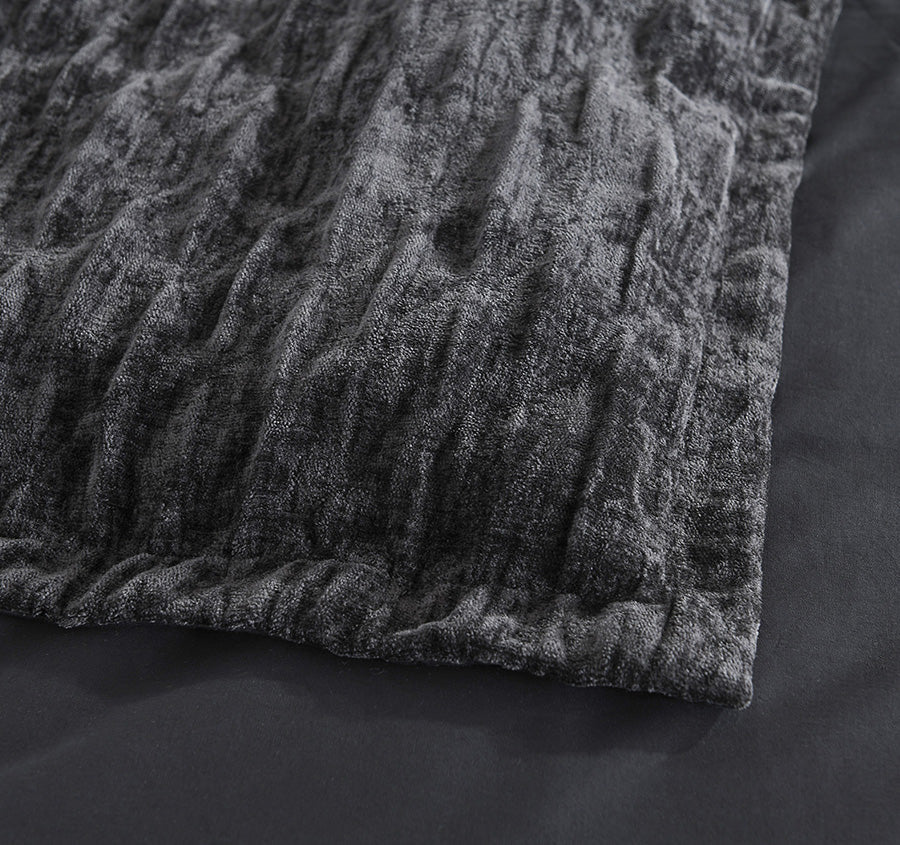 Charlotte Quilt Cover Set Range Onyx