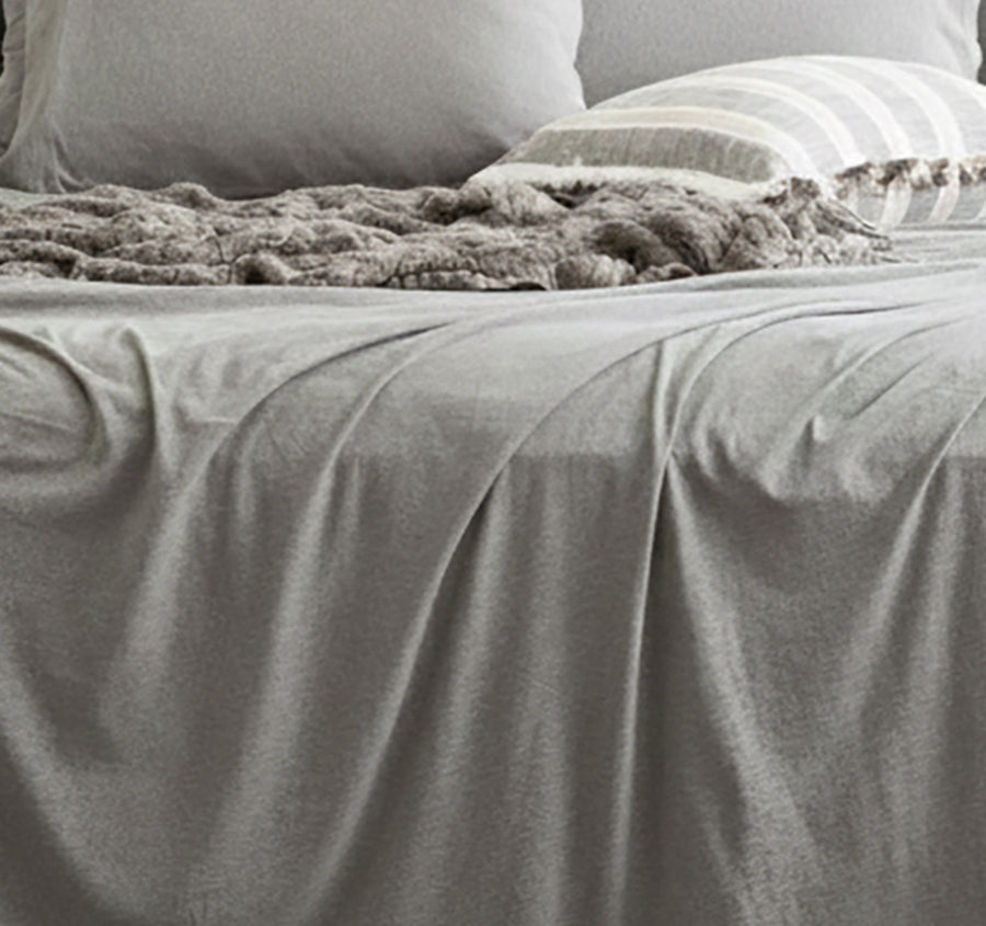 Cotton Jersey Sheet Set Range Charcoal