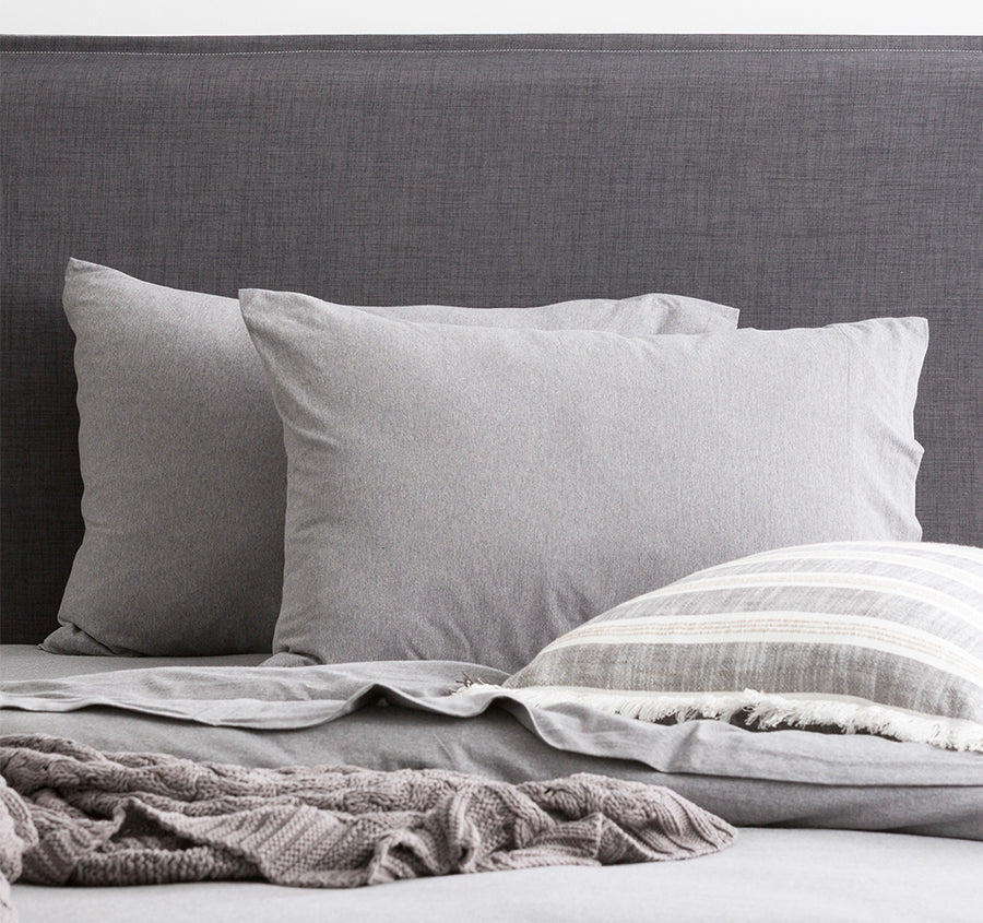 Cotton Jersey Sheet Set Range Charcoal