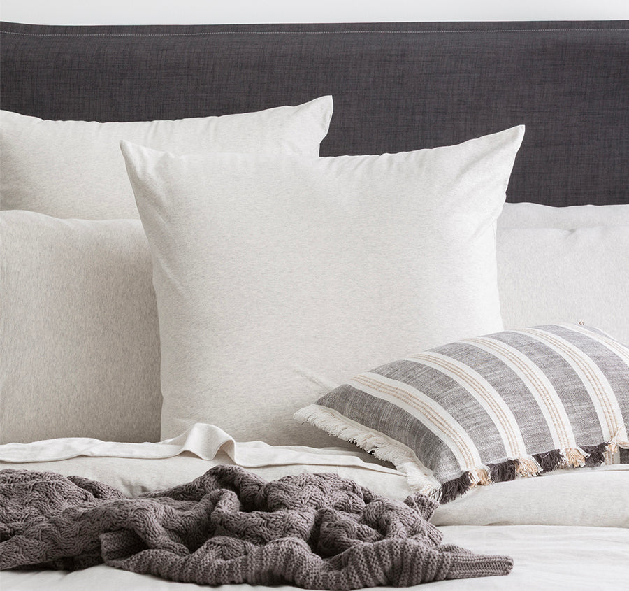Cotton Jersey European Pillowcase Ecru
