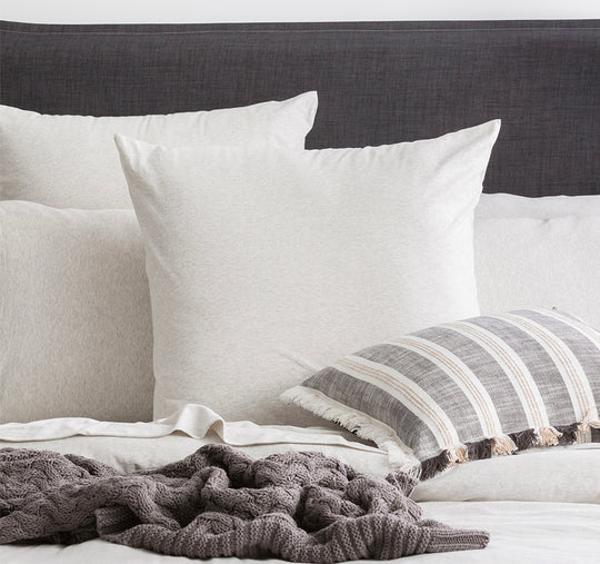 Cotton Jersey European Pillowcase Ecru