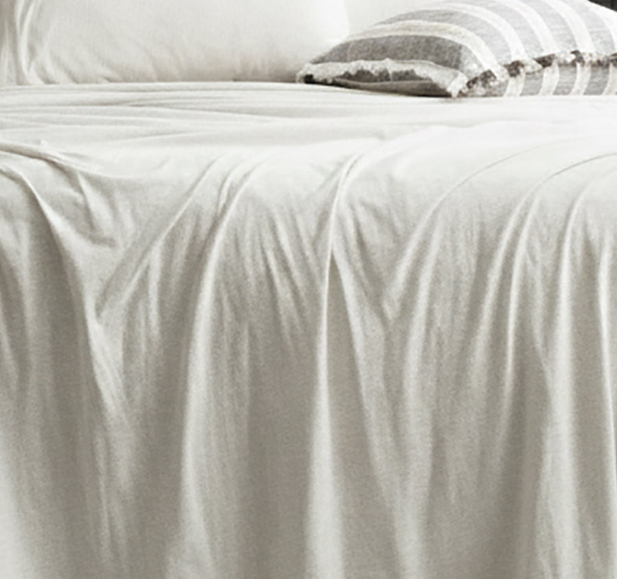 Cotton Jersey Sheet Set Range Ecru