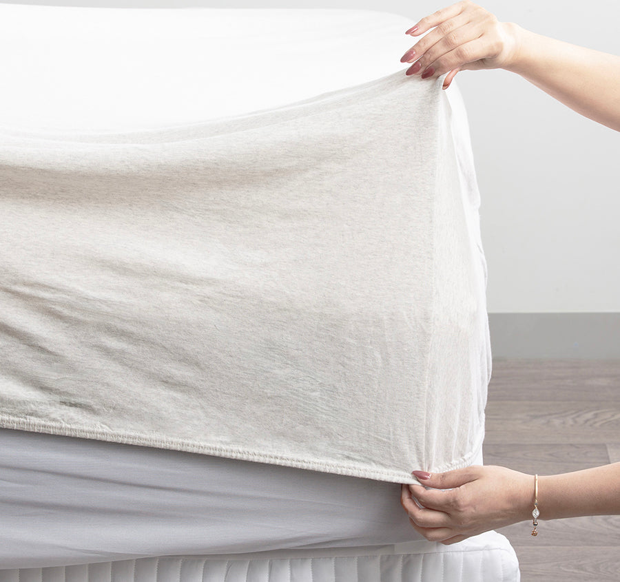 Cotton Jersey Sheet Set Range Ecru