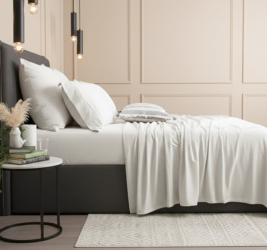Cotton Jersey Sheet Set Range Ecru