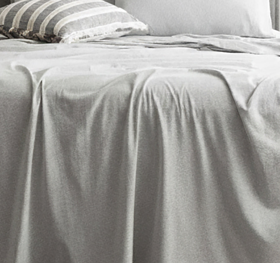 Cotton Jersey Sheet Set Range Grey Marle