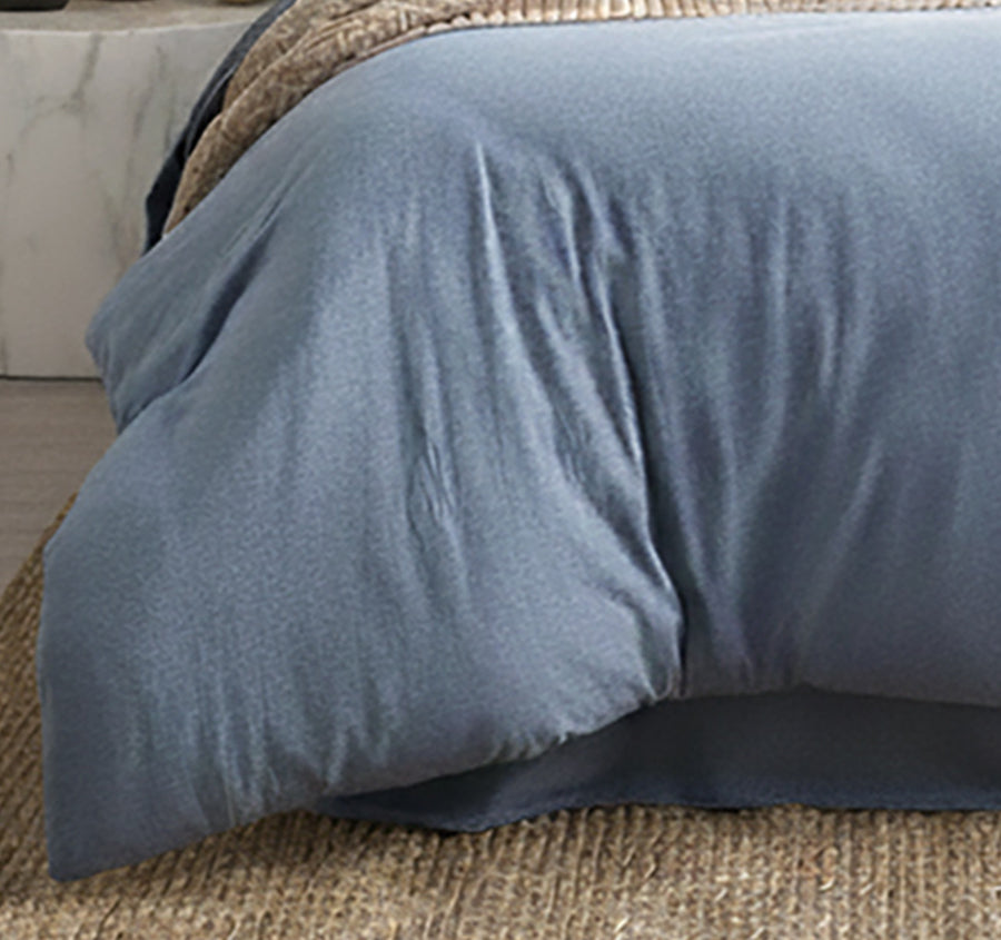 Cotton Jersey Quilt Cover Set Range Ink