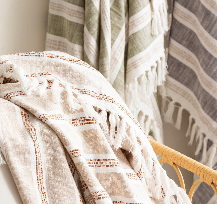 Como 130x170cm Throw Rug Natural