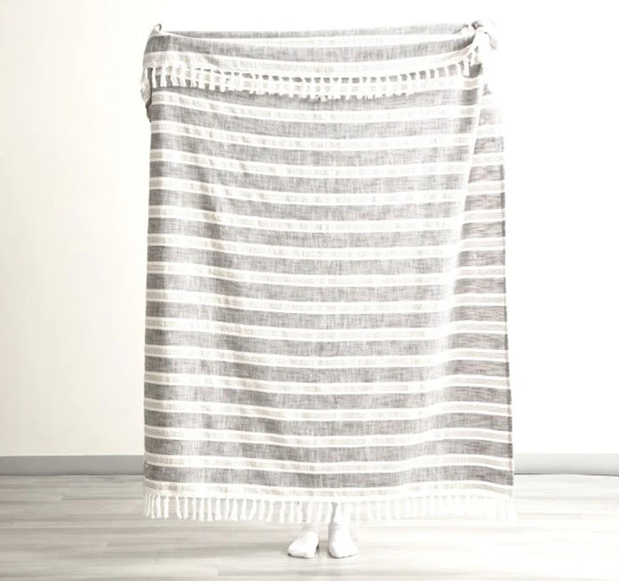 Como 130x170cm Throw Rug Onyx