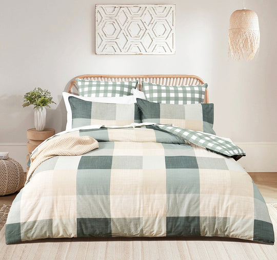 Cooper Checks Quilt Cover Set Range