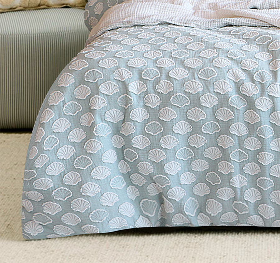 Coralium Quilt Cover Set Range Aqua