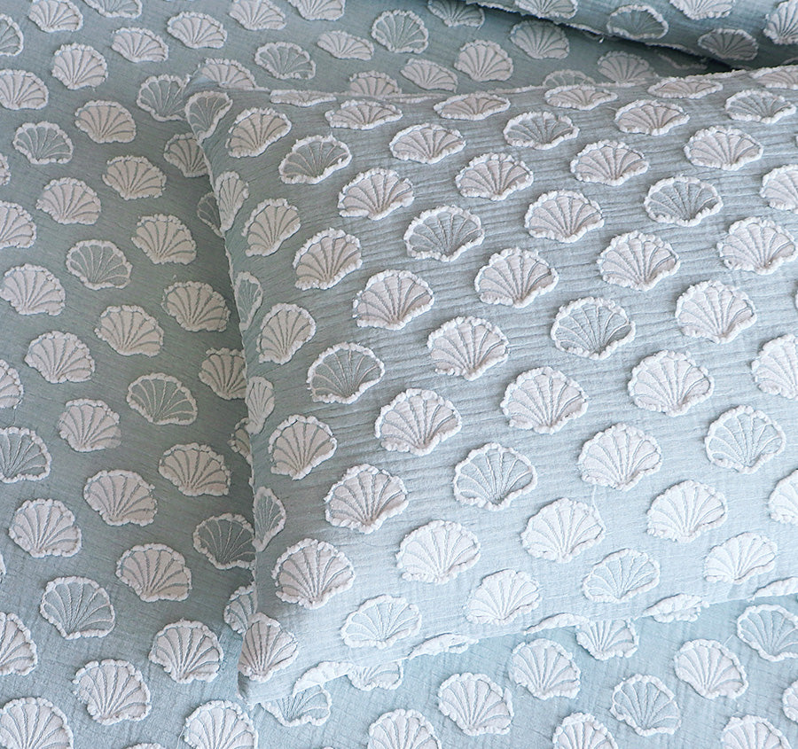 Coralium Quilt Cover Set Range Aqua
