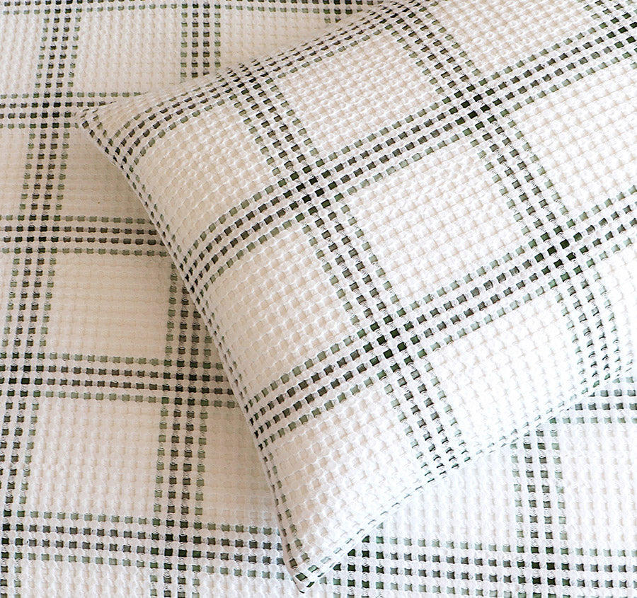 Elliot Quilt Cover Set Range Sage