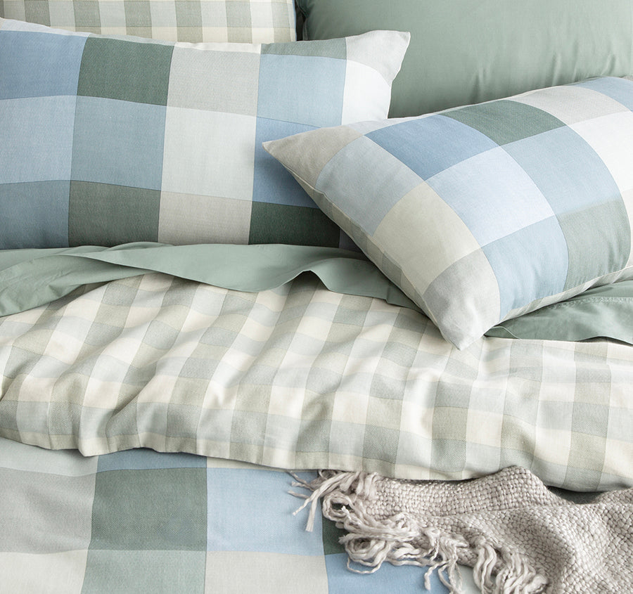 Jackson Checks Quilt Cover Set Range 