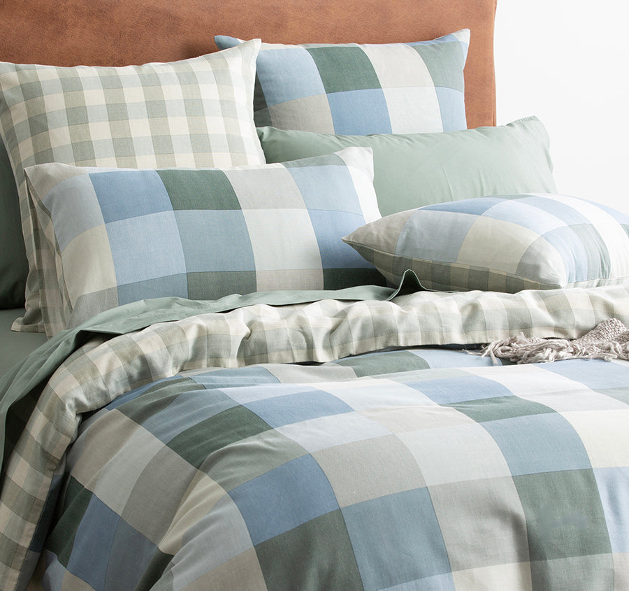 Jackson Checks Quilt Cover Set Range 