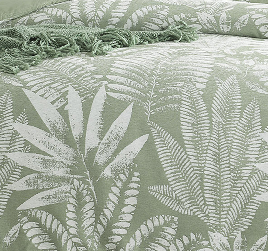 Lansfield Quilt Cover Set Range Sage