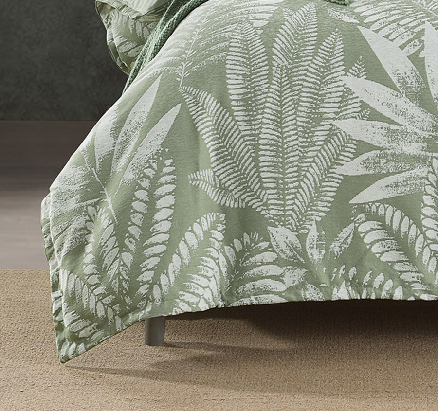 Lansfield Quilt Cover Set Range Sage