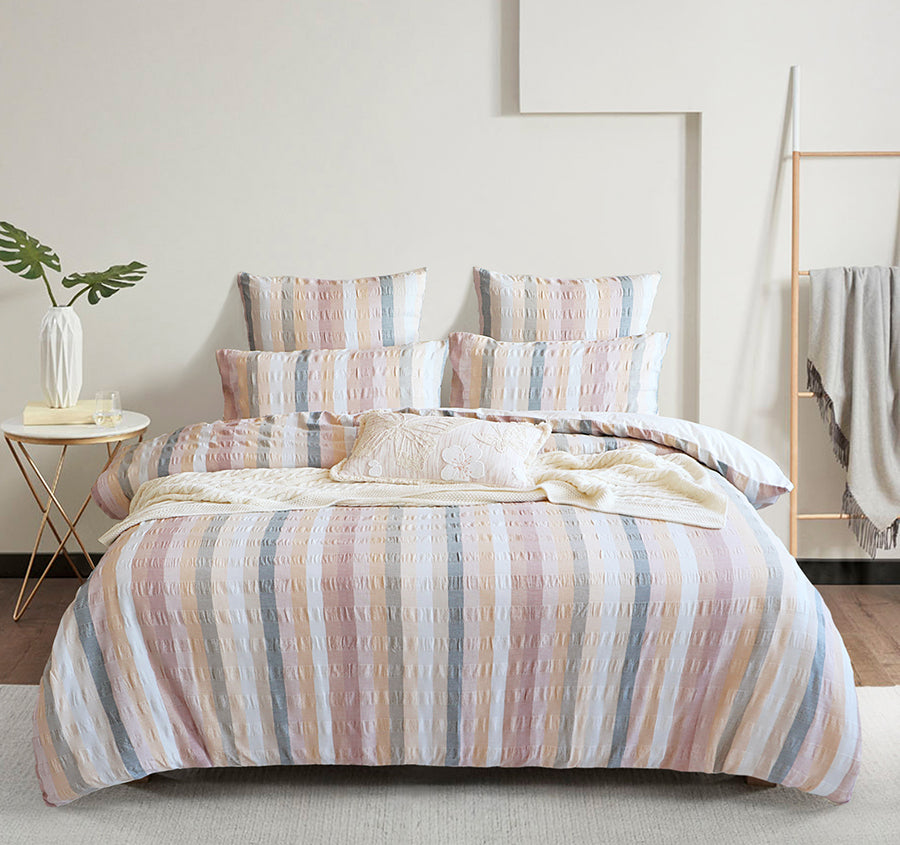 Layla Quilt Cover Set Range Multi