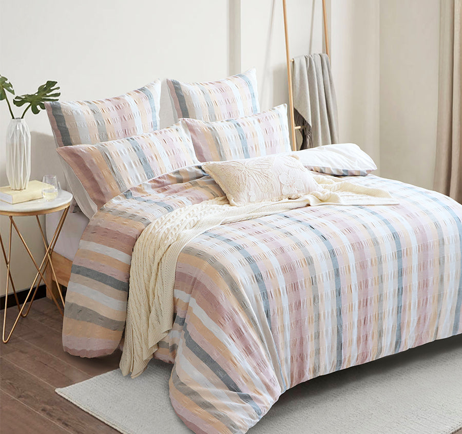 Layla Quilt Cover Set Range Multi