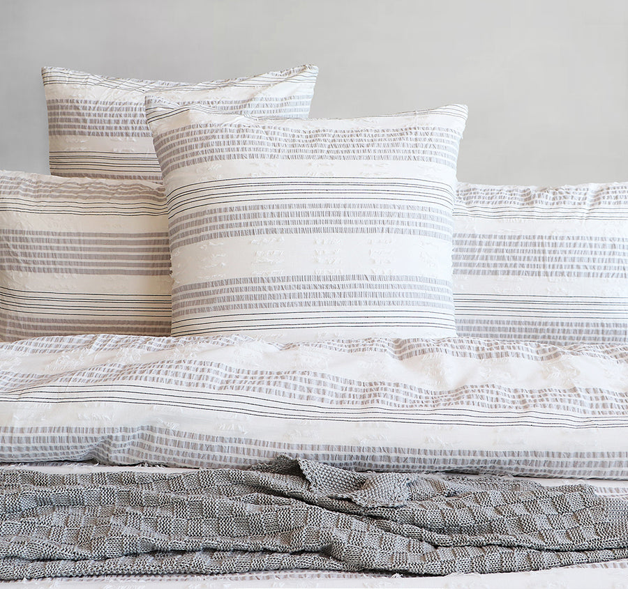Lenone Quilt Cover Set Range Charcoal