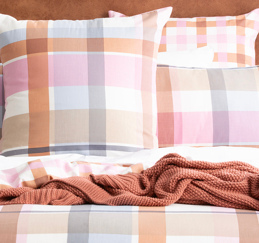 Miranda Checks European Pillowcase