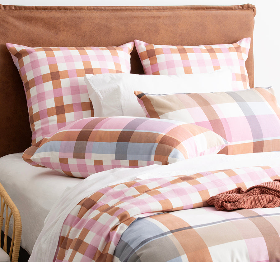 Miranda Checks Quilt Cover Set Range 