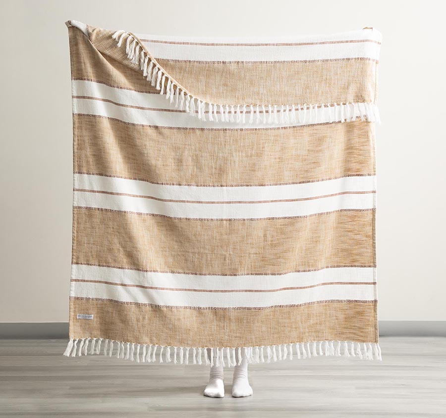 Modena 130x170cm Throw Rug Tan