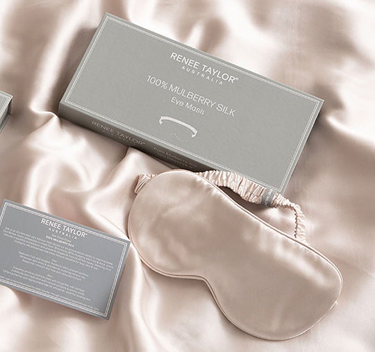 Mulberry Silk Eye Mask Sand