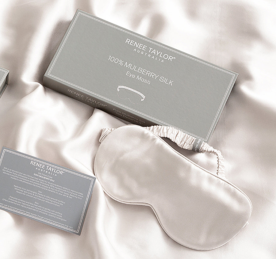 Mulberry Silk Eye Mask White