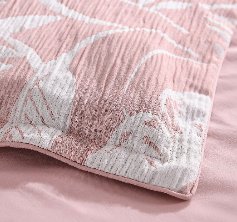 Palm Tree Quilt Cover Set Range Clay