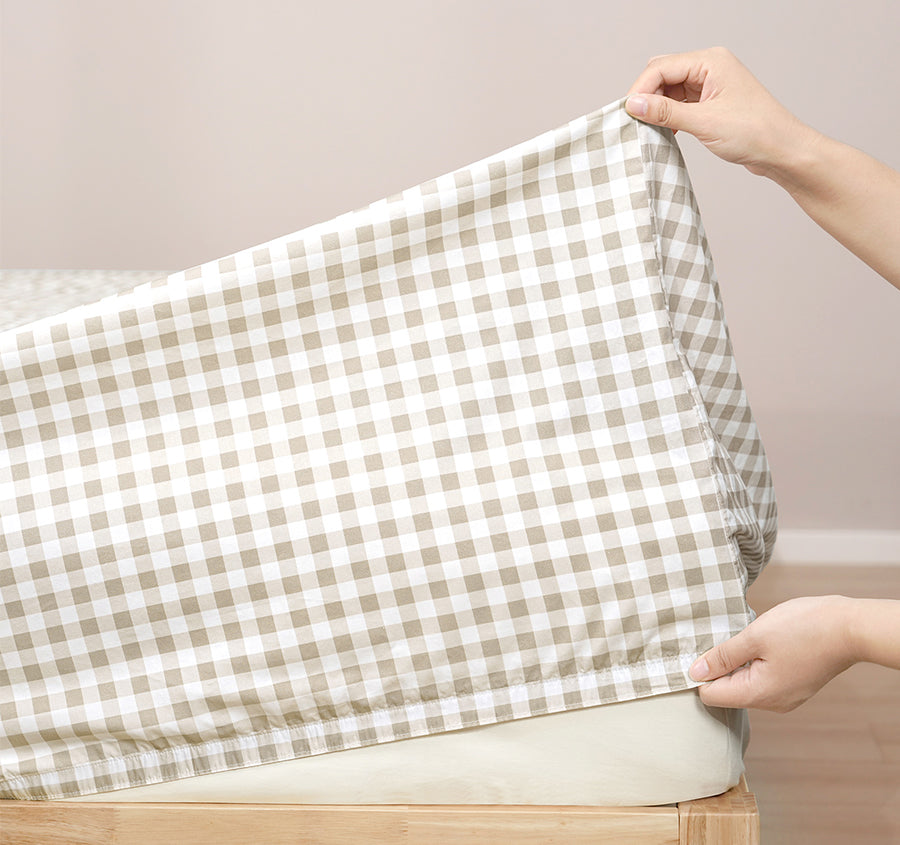 Printed Cotton Sheet Set Range Gingham