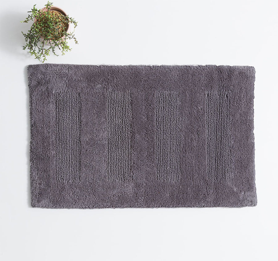 Retreat Cotton Bath Mat Nickel