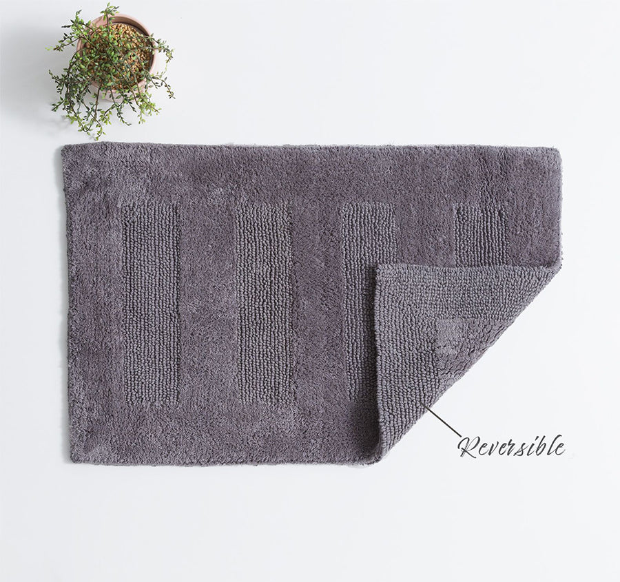 Retreat Cotton Bath Mat Nickel