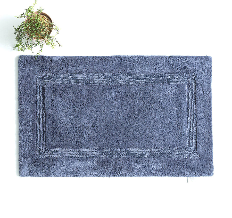 Soho Cotton Bath Mat Blue