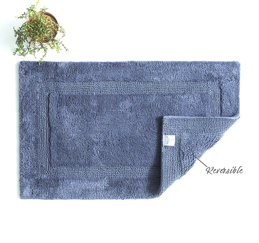 Soho Cotton Bath Mat Blue