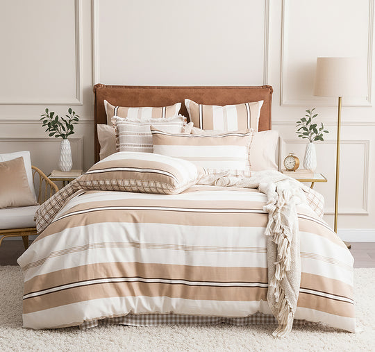Stephine Stripe Quilt Cover Set Range