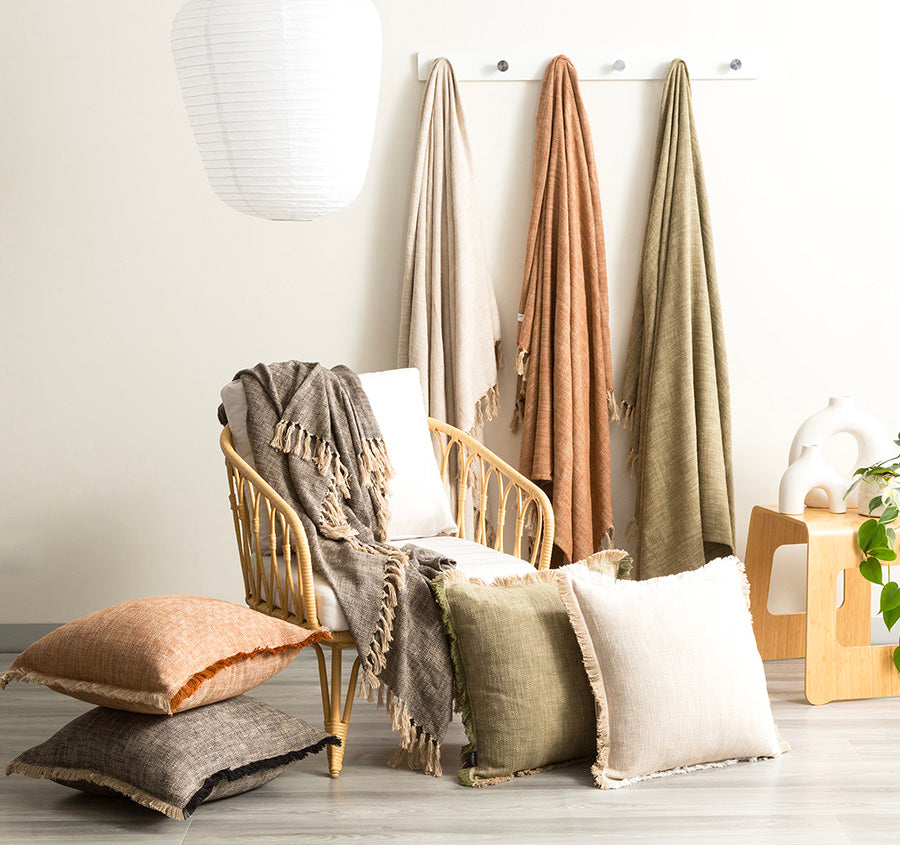 Surrey 130x170cm Throw Rug Natural