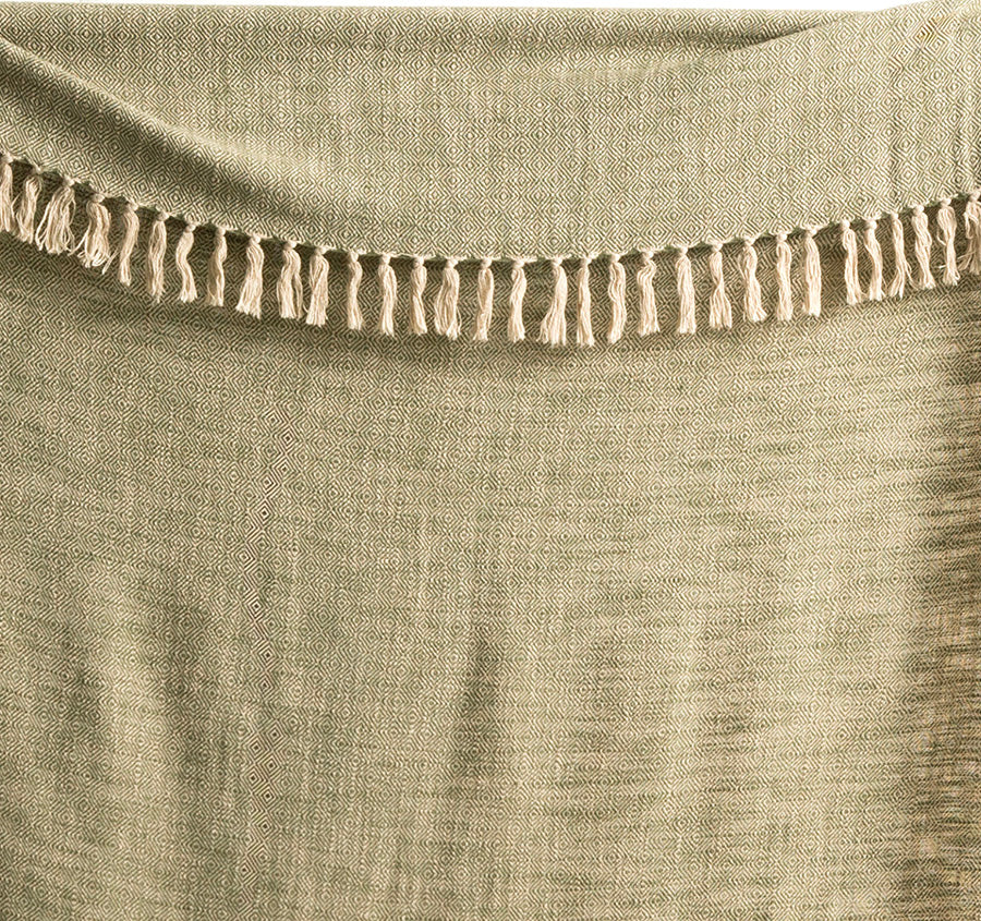 Surrey 130x170cm Throw Rug Olive