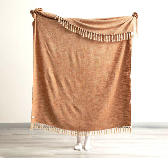 Surrey 130x170cm Throw Rug Tobacco