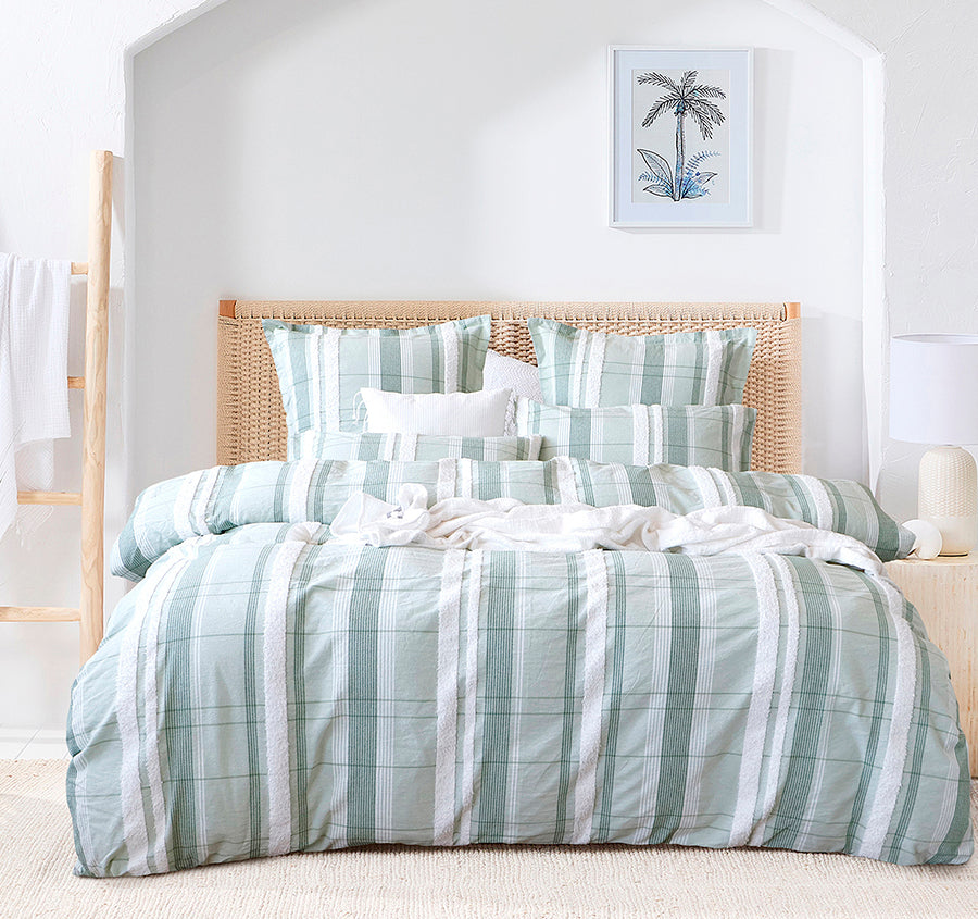 Syracuse Quilt Cover Set Range Sage
