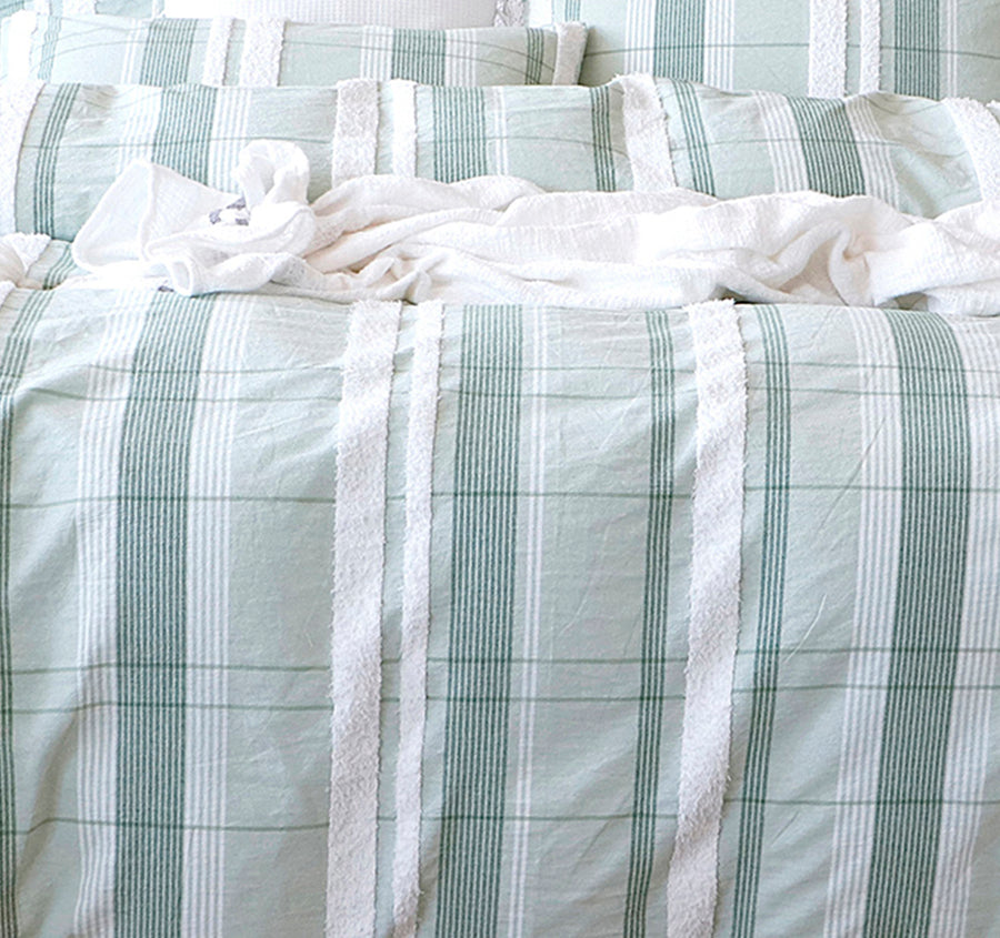 Syracuse Quilt Cover Set Range Sage