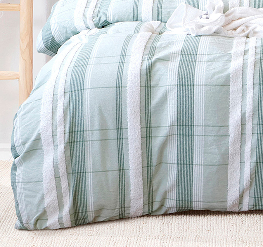 Syracuse Quilt Cover Set Range Sage