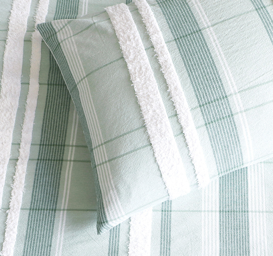 Syracuse Quilt Cover Set Range Sage