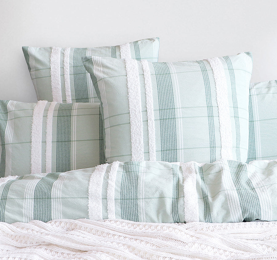 Syracuse Quilt Cover Set Range Sage