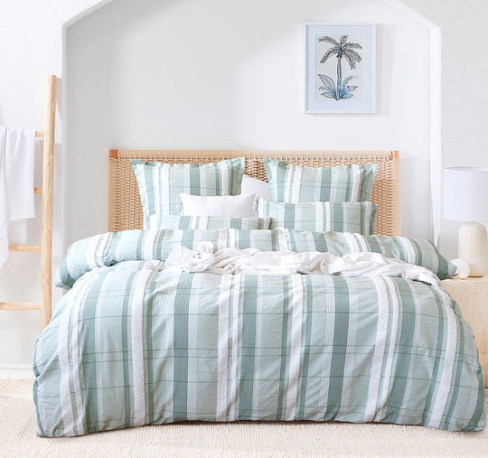 Syracuse Quilt Cover Set Range Sage