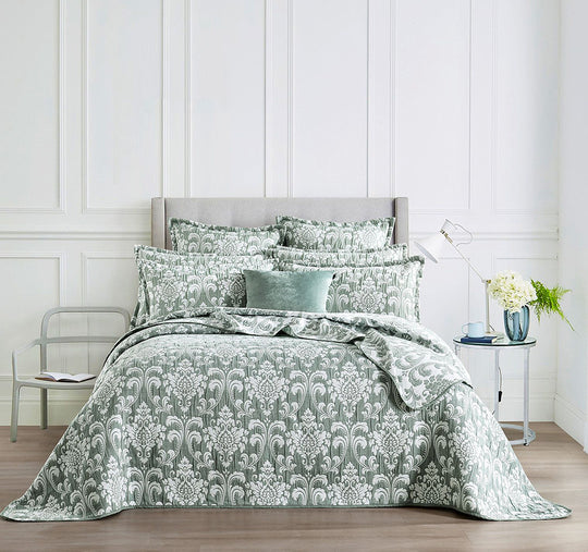 Tahlia Coverlet Set Range Jade