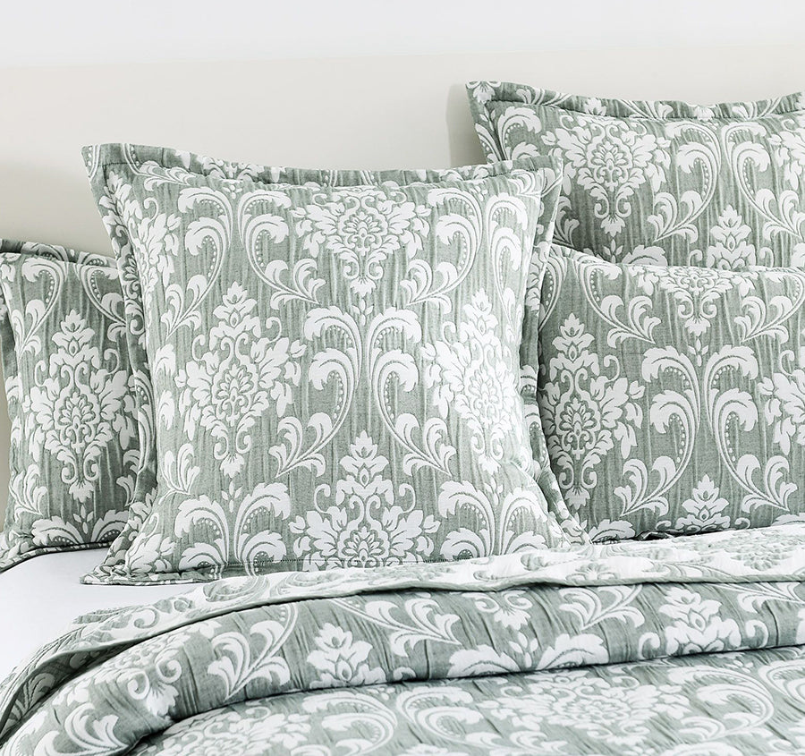 Tahlia European Pillowcase Jade