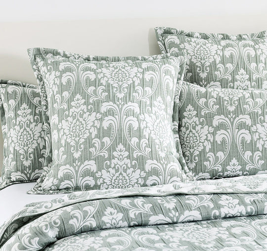 Tahlia European Pillowcase Jade