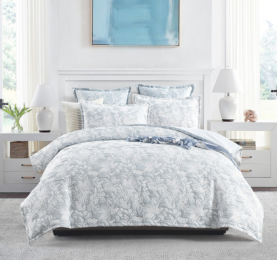 Westley Quilt Cover Set Range Aqua