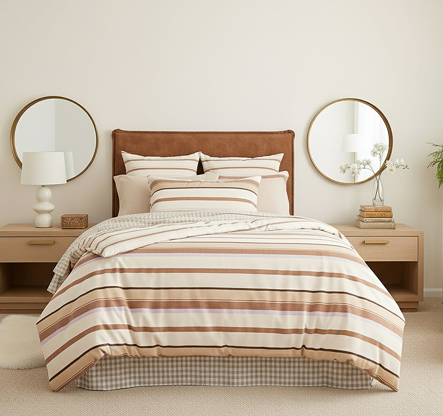 William Stripe Quilt Cover Set Range 